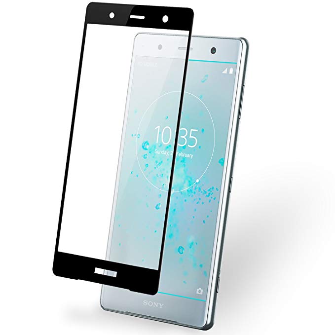 Sony Xperia XZ2 Premium Screen Protector - Tempered Glass - Easy Application - Olixar - Full Screen 9H Hardness Anti Scratch, Bubble Free, Anti Fingerprint